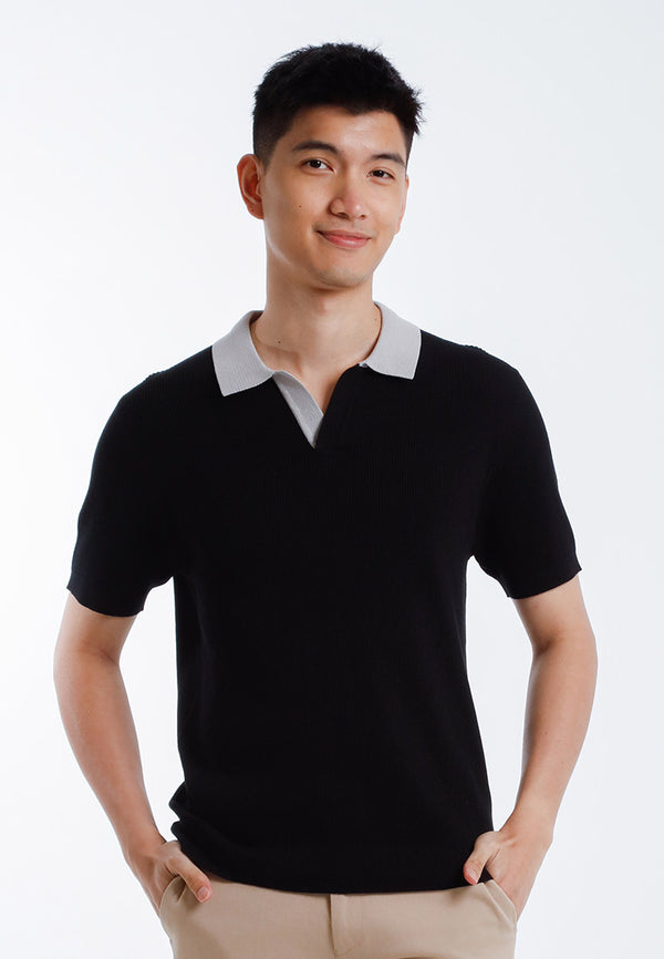 Alain Delon T-Shirt Polo | Alain Delon Knits Polo Shirt Short Sleeve - 16025004