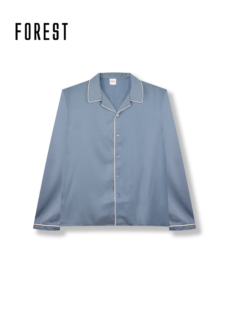 (1 Pc) Forest Unisex Microfiber Feel Long Sleeve Long Pants Pyjamas Selected Colours - FPU0017LL