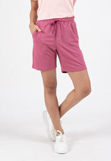 Forest Ladies Casual Polyester Elastic Waist Women Casual Shorts | Seluar Pendek Perempuan - 870145