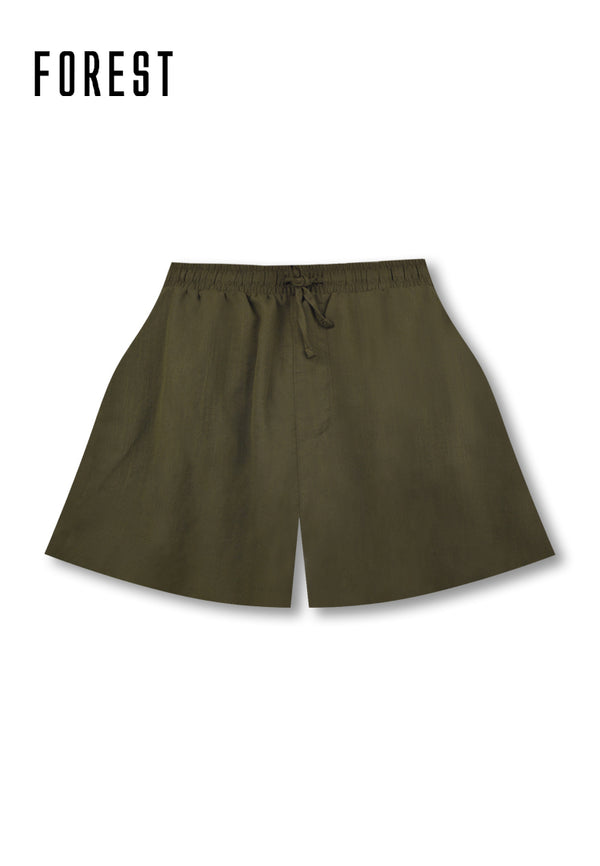 (1 Pc) Forest Unisex Linen Feel Cotton Short Bottom Pyjamas - FPU0022S