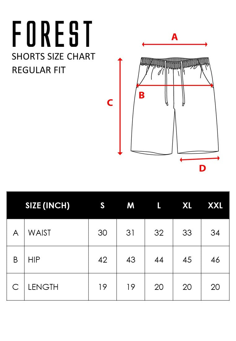 Forest Premium Weight Air-Cotton Casual Shorts Men Short Pants | Seluar Pendek Lelaki - 665085