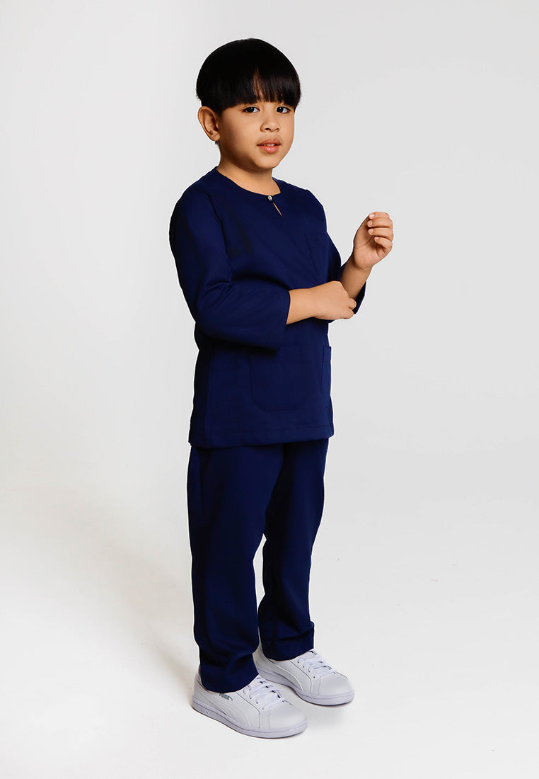 Forest x Hatta Dolmat Baju Melayu Regular Fit - FK23898BM - 33Navy