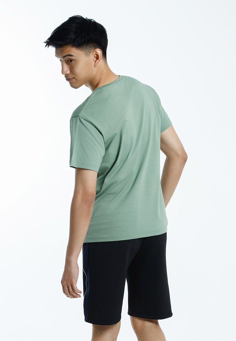 Forest T Shirt Lelaki | Forest Regular Fit Graphic Printed Round Neck Short Sleeve T Shirt Men - 24082