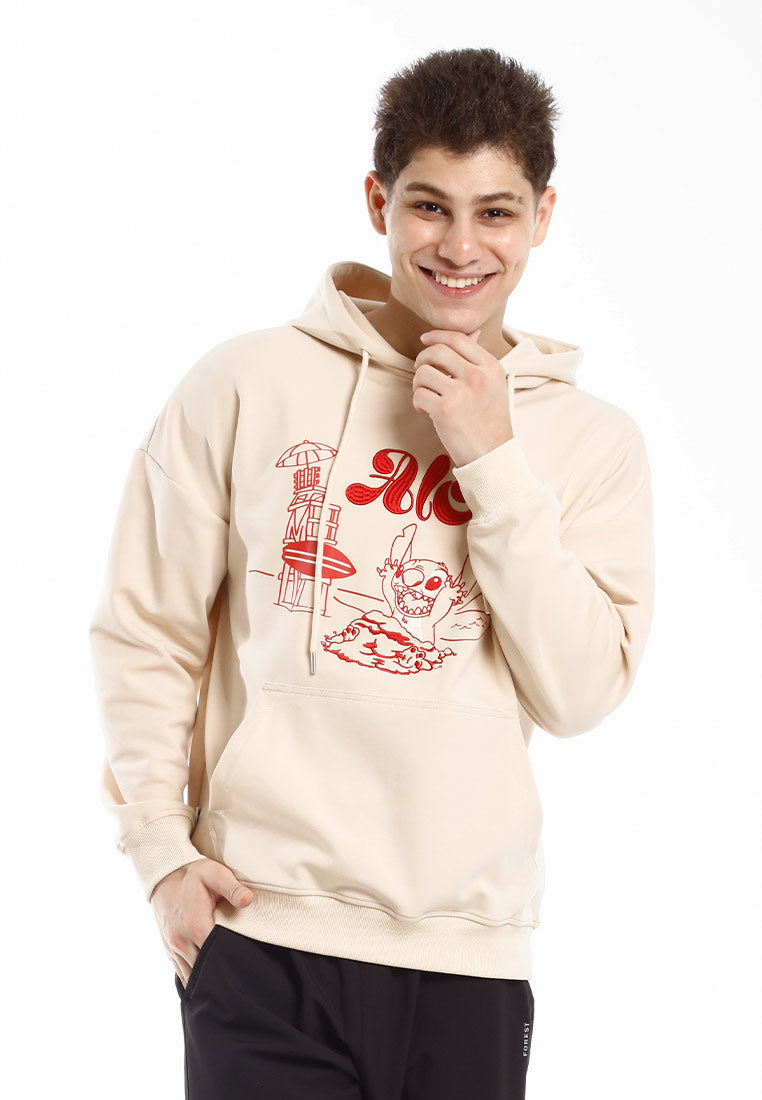 Forest Jacket Lelaki | Forest x Disney Stitch Premium 260gsm Cotton Oversized Hoodie Men Sweatshirt PullOver - FW30009