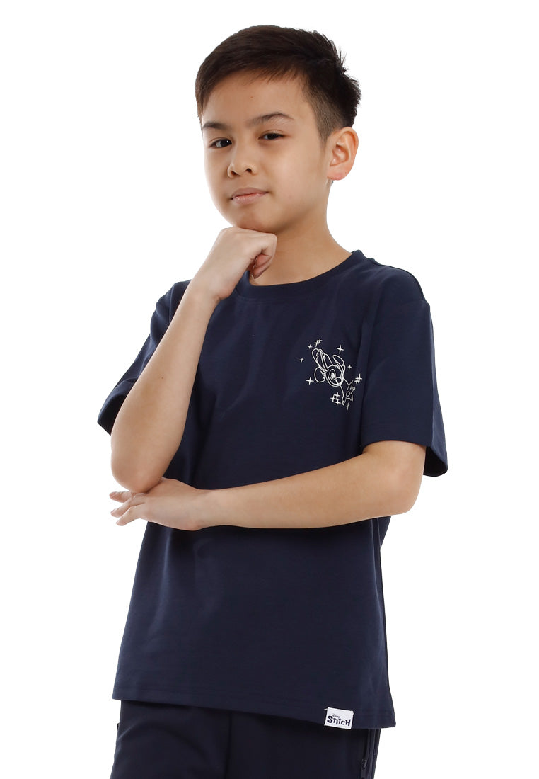 Forest Baju T Shirt Set Keluarga | Forest X Disney Stitch Premium Cotton Family Tee Men/Kids - FW20144/FWK20144