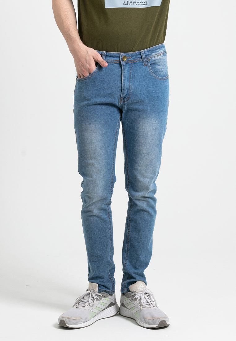 Forest Stretchable Slim Fit Jeans Men Denim Jeans | Seluar Jeans Lelaki Slim Fit - 610216