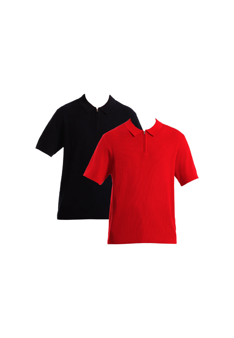 Alain Delon Tshirt Lelaki Lengan Pendek | Alain Delon Knits Polo Shirt Short Sleeve - 16025007