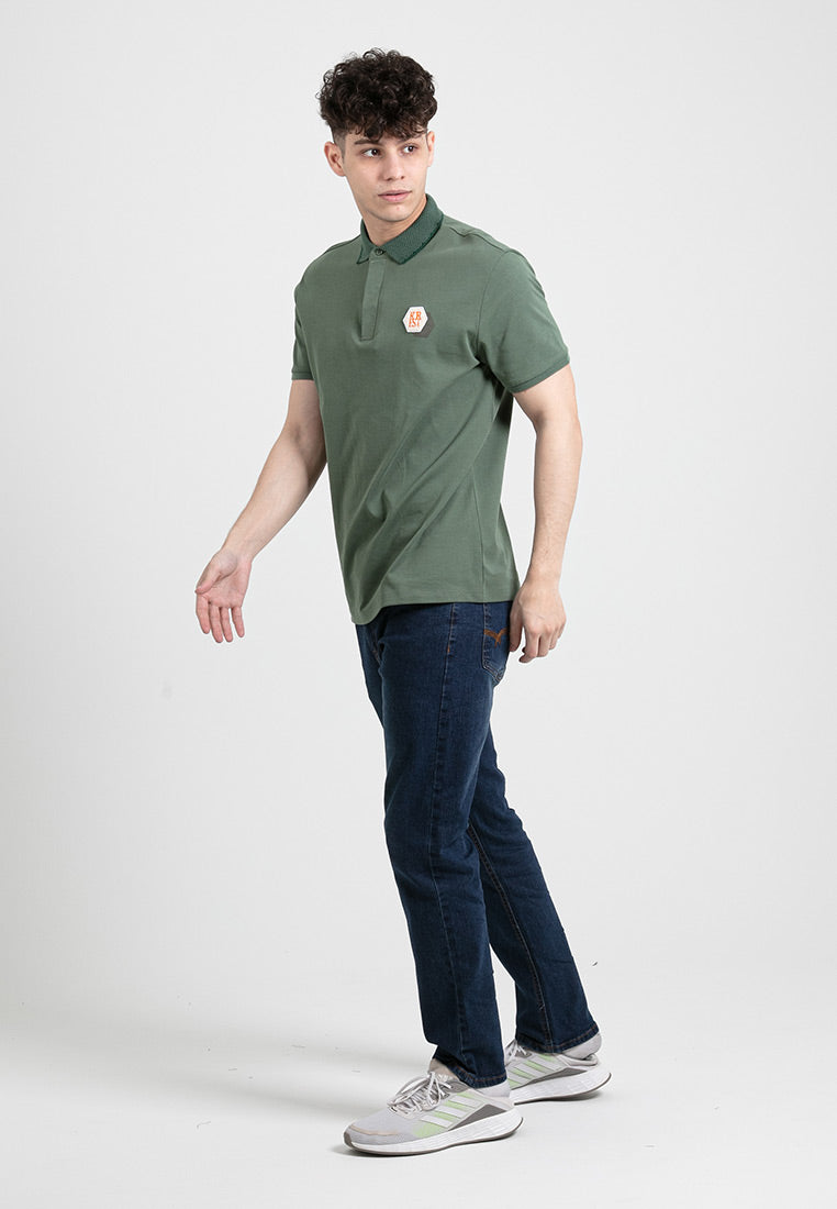 Forest Premium Weight Cotton Polo Tee 220gsm Interlock Knitted Polo T Shirt | Baju T Shirt Lelaki - 23905