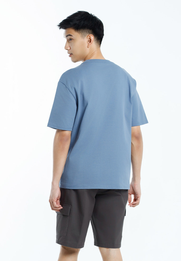 Forest T Shirt Lelaki | Forest Oversized Heavy Weight 320gsm Dual-ply Cotton Yarn Short Sleeve T Shirt Men - 24091