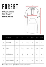 Forest Kids Girl Cotton Terry Puff Sleeve Hoodie Dress | Baju Budak Perempuan - FK885057
