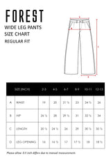 Forest Kids Girls Jeans Kids Girl Denim Wide Leg Long Pants | Seluar Budak Perempuan Jeans - FK810013