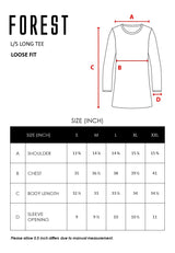 Forest Ladies S/Jersey Long Sleeve Loose Fit Printed Long T-shirt | Baju Perempuan Lengan Panjang - 822330