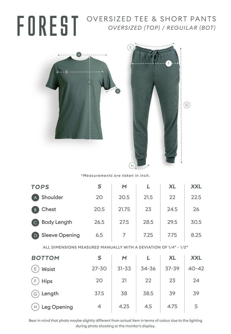 Forest Baju T Shirt Lelaki/Budak | Forest x One Piece Premium Cotton Oversized Tee Mens/Kids - FO20011/FO10000/FOK20011