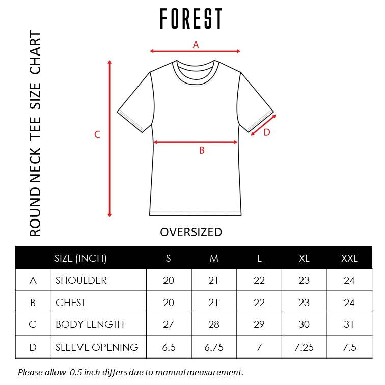 Forest Oversized Graphic Tee Crew Neck Short Sleeve T Shirt Men | Oversized Shirt Men - 621281