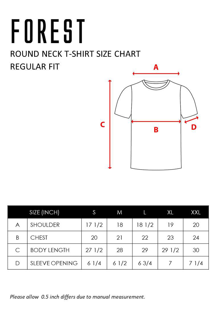 Forest Dri-Fit Quick Dry T Shirt Men Round Neck Sports Tee | T Shirt Lelaki - 23750