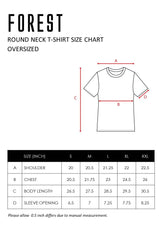 Forest Premium Cotton Boxy Cut Crew Neck Oversized Tee | Oversized T Shirt Lelaki - 621316