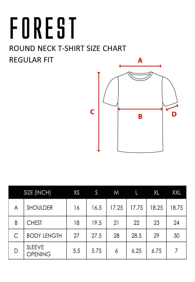 Forest Regular Fit Graphic Tee Crew Neck Short Sleeve T Shirt Men | Regular Fit T Shirt Men - 23912