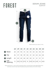 Forest Stretchable Slim Fit Jeans Men Denim Jeans | Seluar Jeans Lelaki Slim Fit - 610216