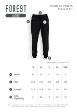 Forest Ladies Premium Nylon Smooth Microfibre Stretchable Jogger Pants Women Long Pants | Seluar Perempuan - 810471