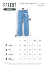 Forest Ladies High Rise Jeans Denim Cropped Pants | Seluar Jeans Perempuan - 810486