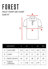 Forest Slim Fit Pattern Polo T Shirt Men Collar Tee | Baju T Shirt Lelaki - 23886