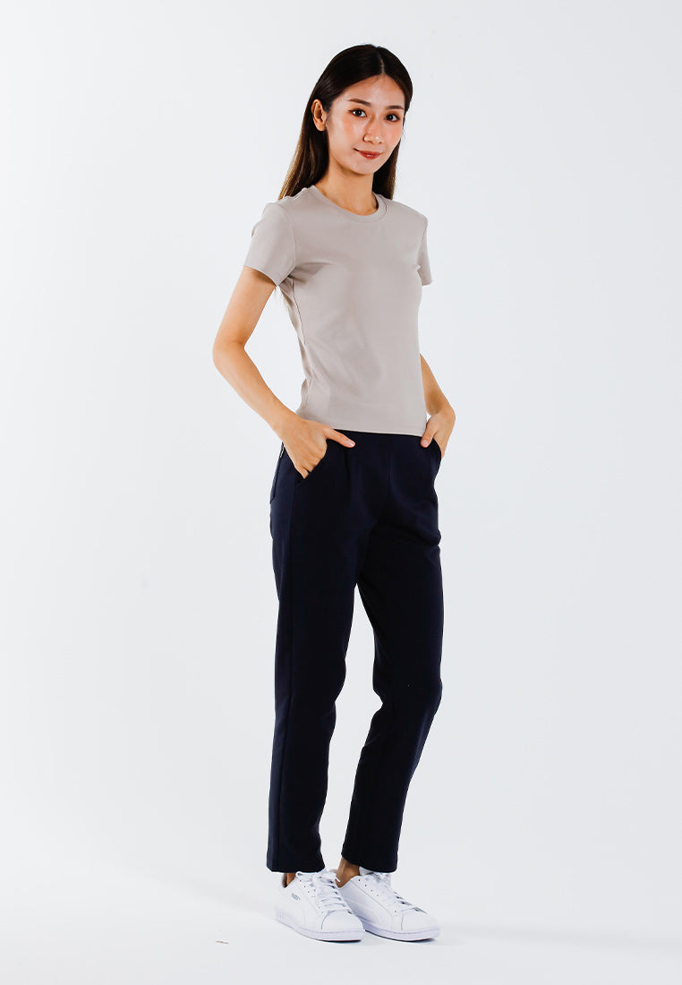 Forest Seluar Panjang Perempuan | Forest Ladies Cotton Interlock Tapered Pants Women Casual Long Pants - 810500