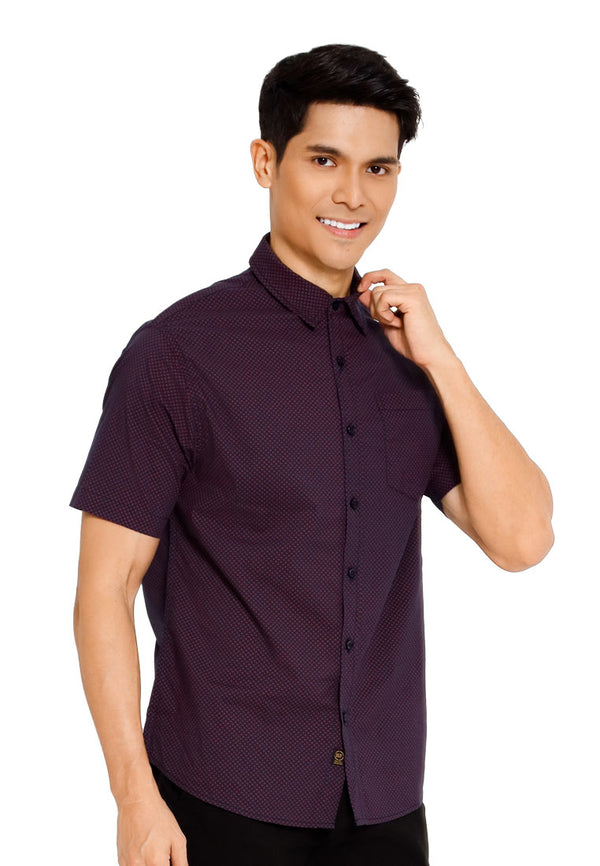 Forest Woven Full Printed Short Sleeve Men Shirt | Baju Kemeja Lelaki - 621437