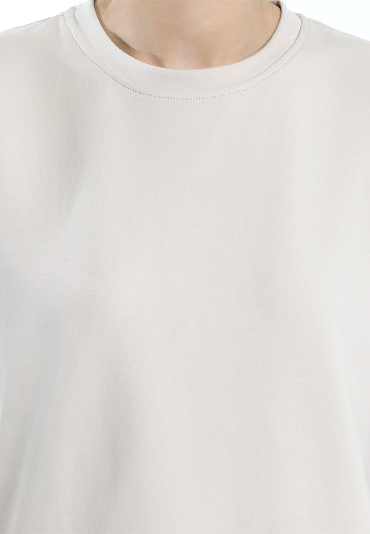 Forest Baju T Shirt Perempuan | Forest Cotton Interlock Short Sleeve Round Neck Plain T Shirt - 822422