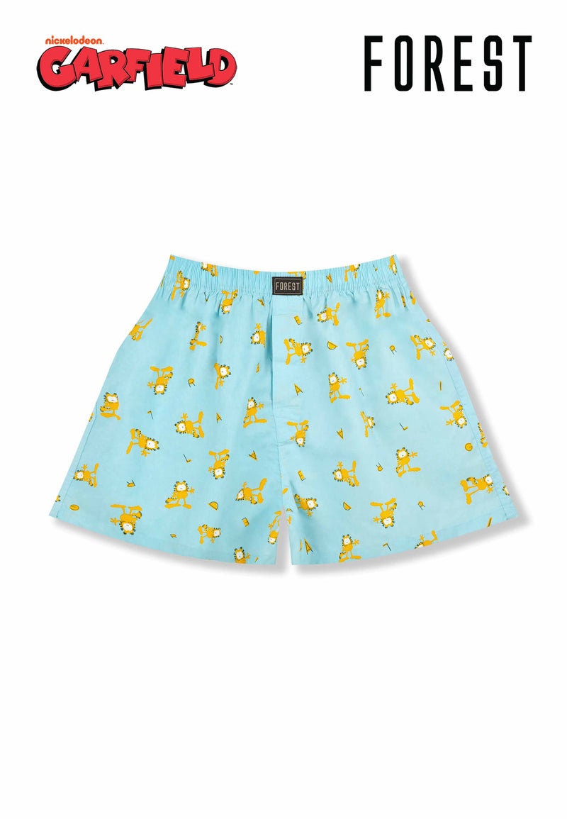 Forest Seluar Dalam Lelaki | (2 Pcs) Garfield Mens Woven Cotton Boxer Short Assorted Colours - GUD1031X