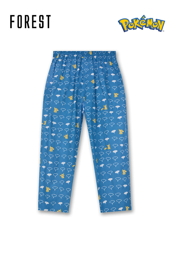 (1 Pc) Pokémon Unisex Woven Cotton Long Pants Pyjamas Selected Colours - PPU1036L