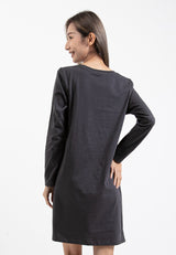 Forest Ladies S/Jersey Long Sleeve Loose Fit Printed Long T-shirt | Baju Perempuan Lengan Panjang - 822328