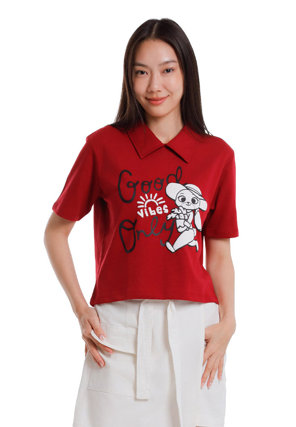 Forest T Shirt Perempuan/Budak | Forest x Disney Zootopia 2 Premium Cotton Cropped Women/Kids Tee - FW820157/FWK820157