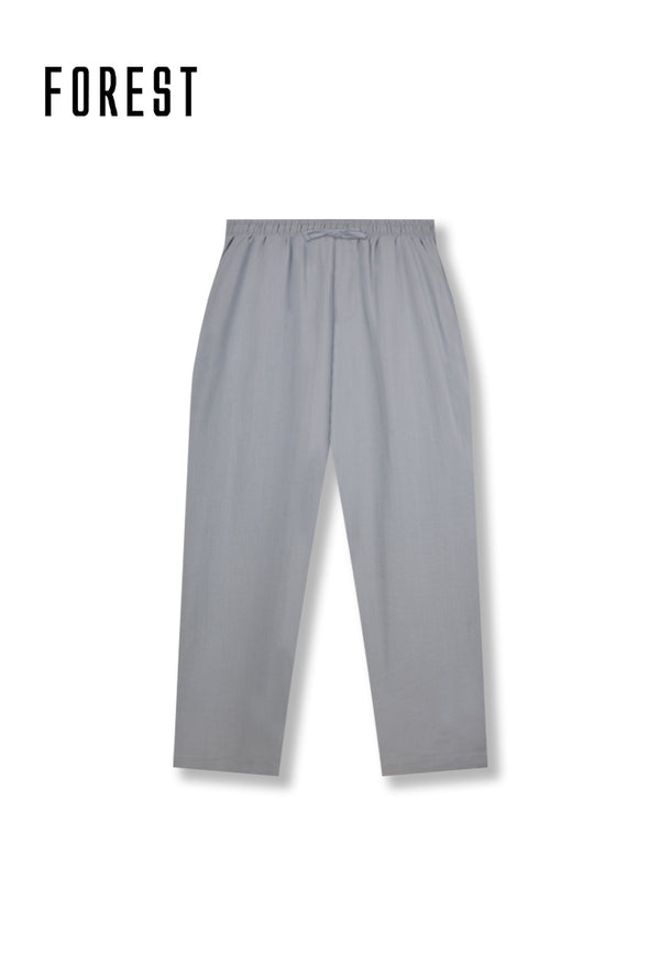 (1 Pc) Forest Unisex Linen Feel Cotton Long Bottom Pyjamas - FPU0021L