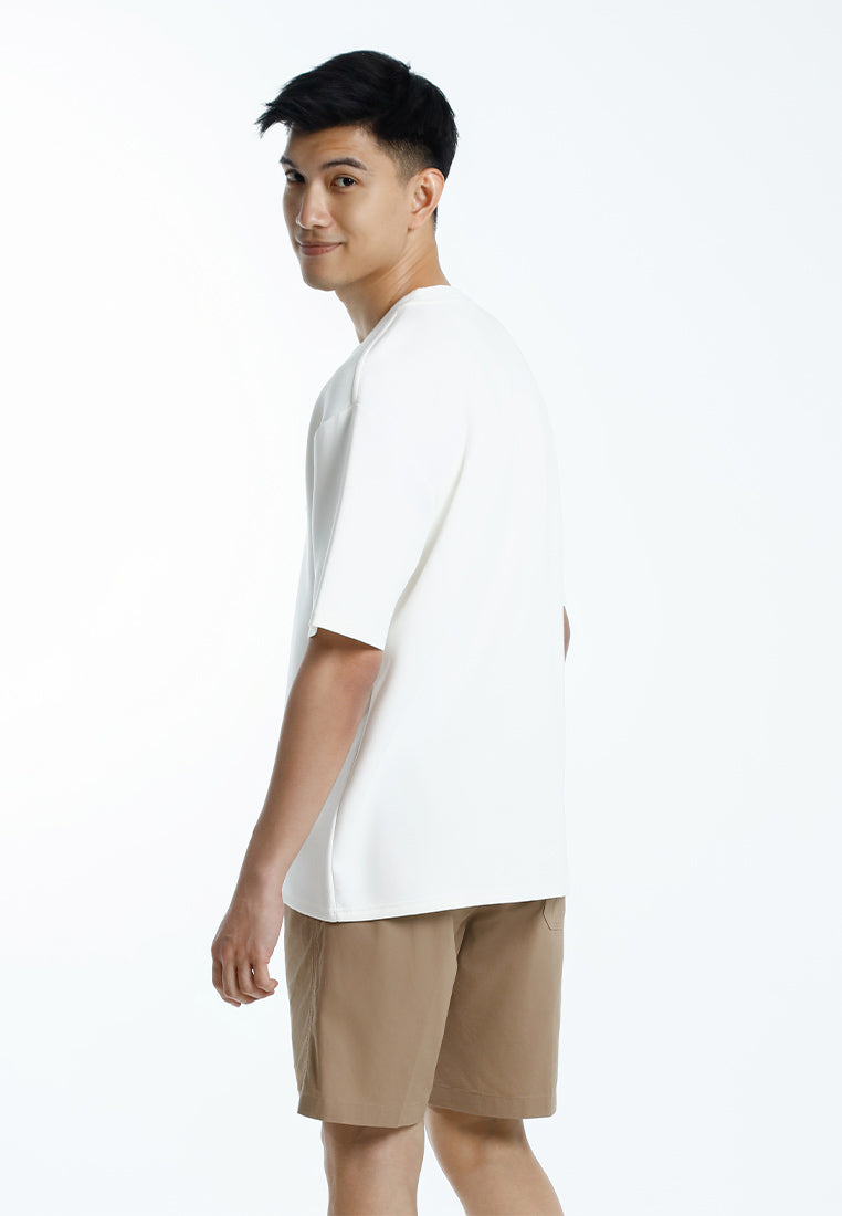 Forest T Shirt Lelaki | Forest Oversized Heavy Weight 300gsm Modal Cotton Short Sleeve T Shirt Men - 24088