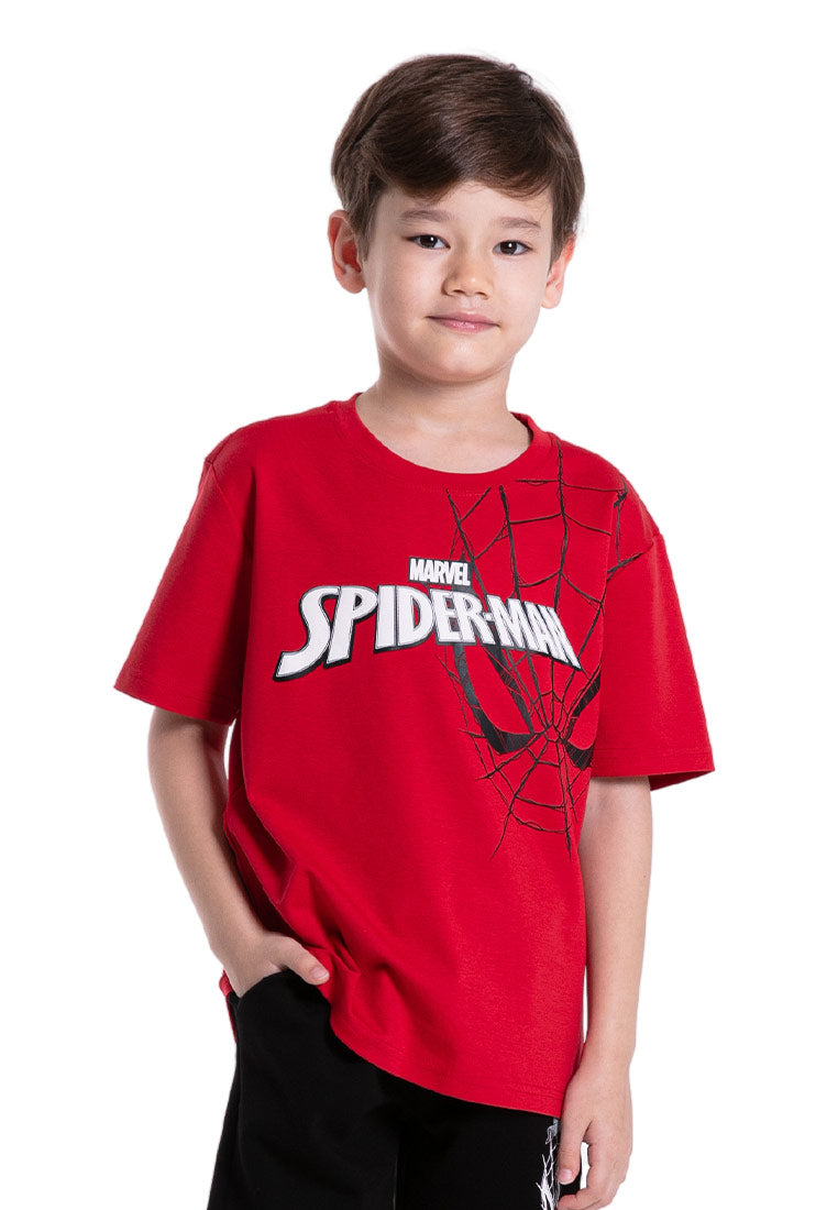 Forest x Marvel Spiderman Premium Weight Air-Cotton Oversized Round Neck Tee Family Tee Men / Kids - FA20006 / FAK20006