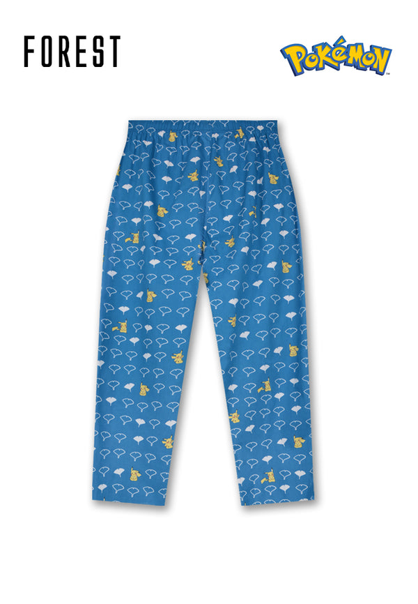 (1 Pc) Pokémon Unisex Woven Cotton Long Pants Pyjamas Selected Colours - PPU1036L