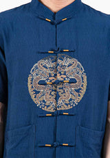 Alain Delon Chinese New Year Tang Suit Samfu Traditional Short Sleeve - 14023039