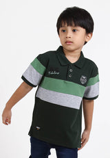 Forest Kids Soft Pique Cotton Colour Block Short Sleeve Cut & Sew T Shirt | T Shirt Budak Lelaki - FK20200