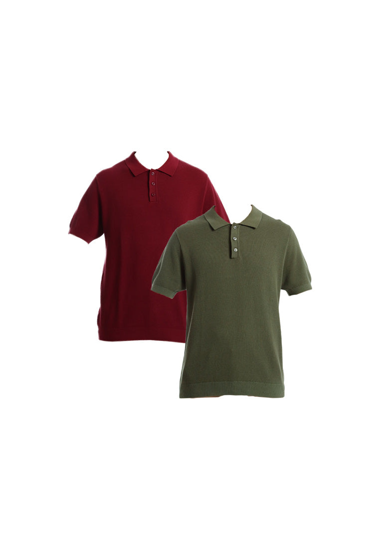 Alain Delon Baju Polo Lelaki | Alain Delon Mens Knits Polo Shirt Short Sleeve - 16025002