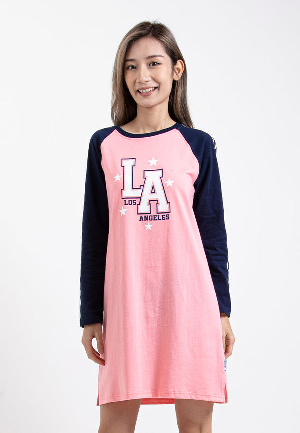 Forest Ladies S/Jersey Long Sleeve Loose Fit Printed Long T-shirt | Baju Perempuan Lengan Panjang - 822332
