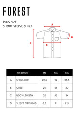 Forest Plus Size Cotton Woven Casual Full Print Men Shirt | Plus Size Baju Kemeja Lelaki Saiz Besar - PL621276