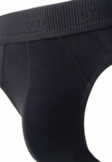 (3 Pcs) Byford Mens Bamboo Spandex Mini Brief Underwear Assorted Colours - BUD5260M