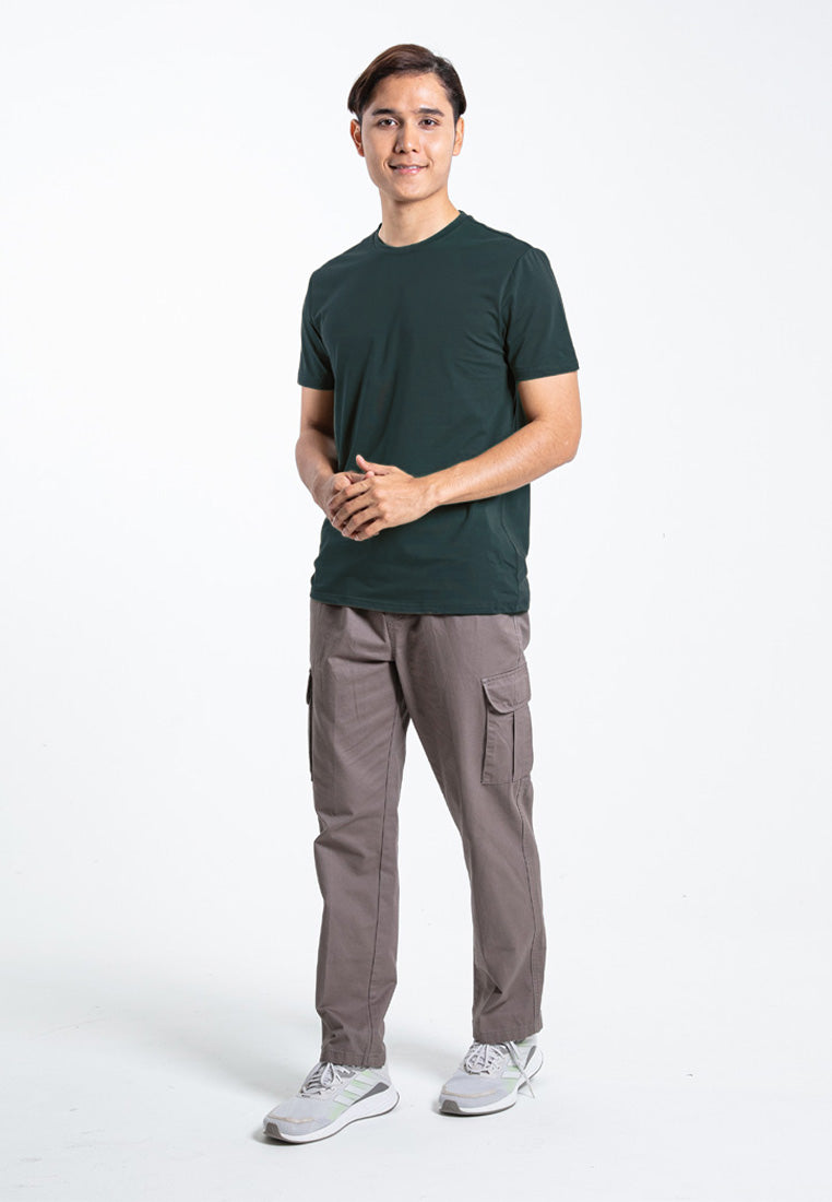 Forest Plus Size Premium Soft-Touch Cotton Slim Fit Plain Tee T Shirt Men - PL23791