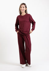 Forest Ladies Premium Cotton Loose Fit Long Sleeve Tee / Long Pants Comfy Lounge Wear - 822342 / 810485