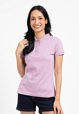 Forest Ladies Premium Weight Cotton 220gsm Interlock Knitted Polo Tee | Baju Tee Shirt Perempuan- 822238