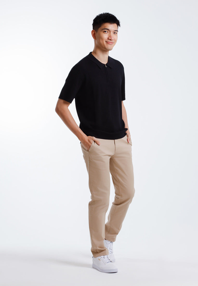 Alain Delon Tshirt Lelaki Lengan Pendek | Alain Delon Knits Polo Shirt Short Sleeve - 16025007