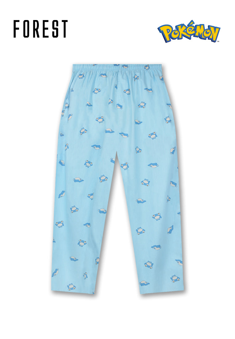 (1 Pc) Pokémon Unisex Woven Cotton Long Pants Pyjamas Selected Colours - PPU1036L