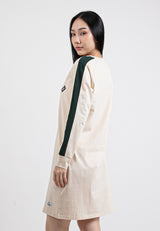 Forest x Garfield Fleece Textured Effects Premium Cotton Long Sleeve Women Dress - FG885000
