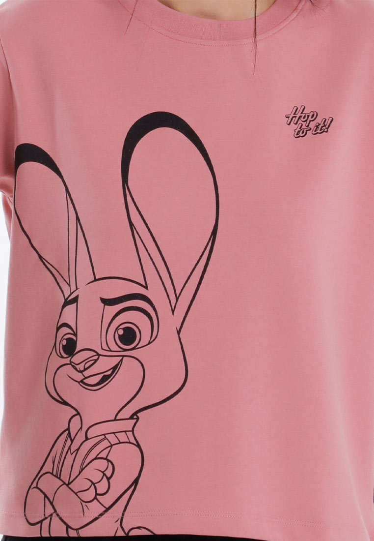 Forest T Shirt Perempuan/Budak | Forest x Disney Zootopia 2 Premium Cotton Cropped Women/Kids Tee - FW820155/FWK820155