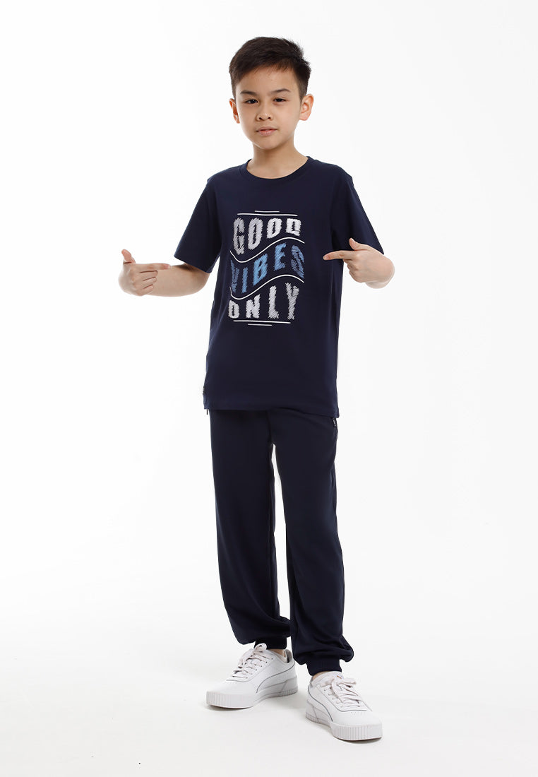 Forest Baju T Shirt Budak Lelaki | Forest Kids Regular Fit Graphic Crew Neck Short Sleeve T Shirt Kids - FK20331